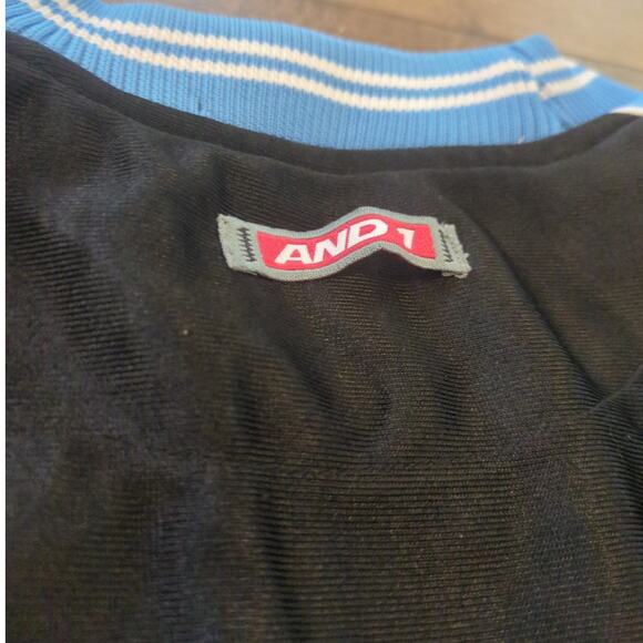 VTG And1 Men's XL Sleeveless Shiny Jersey Carmelo Basketball NBA Nuggets Y2K - Picture 8 of 8